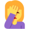 Woman Facepalming emoji on Twitter